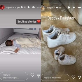 Priyanka and Nick shared pictures on Instagram Stories. Priyanka and Nick shared pictures on Instagram Stories.