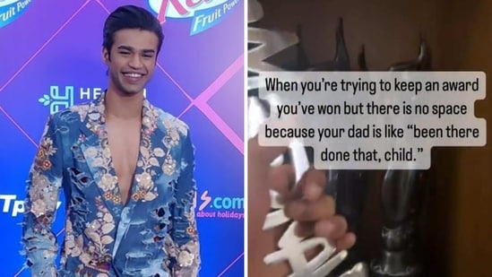 Babil took to his Instagram Stories to share that there was no space to keep his new award.