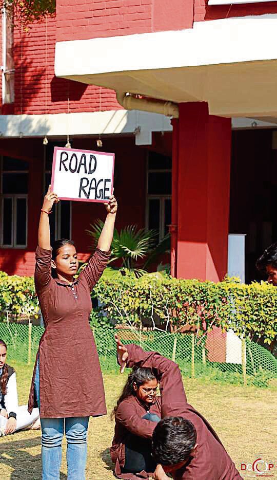 DramaNomics, the dram soc of College of Vocational Studies, has conceived a street play on the issue of road safety in India. DramaNomics, the dram soc of College of Vocational Studies, has conceived a street play on the issue of road safety in India.