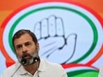 Congress leader Rahul Gandhi. 