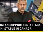 KHALISTAN SUPPORTERS ‘ATTACK’ GANDHI STATUE IN CANADA