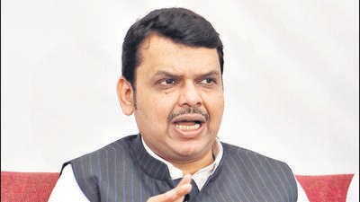 Security outside Fadnavis’ house at Dharampeth has been increased. (HT Photo)