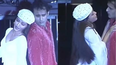 Akshaye Khanna and Aishwarya Rai dance on a show.