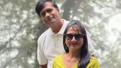 Her husband, Kiran Patel was arrested from the Srinagar hotel on March 2 for posing as an ‘additional secretary’ in the Prime Minister’s Office (PMO) (Twitter/kiranpatel1977) Her husband, Kiran Patel was arrested from the Srinagar hotel on March 2 for posing as an ‘additional secretary’ in the Prime Minister’s Office (PMO) (Twitter/kiranpatel1977)