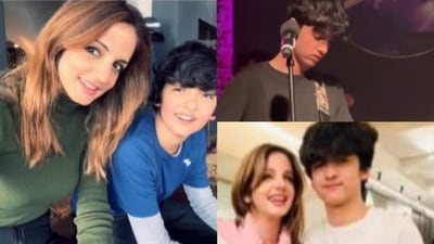 Sussanne Khan shared a birthday post for son Hrehaan Roshan. Sussanne Khan shared a birthday post for son Hrehaan Roshan.
