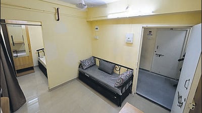 Mumbai, India - March 28, 2023: Tata Hospital starts 100-bedded well-furnished Dharmashala for needy cancer patients and their relatives to provide a comfortable stay, at MHADA Building, Bhoiwada, in Mumbai, India, on Tuesday, March 28, 2023. (Photo by Anshuman Poyrekar/ Hindustan Times) (Anshuman Poyrekar/HT PHOTO) Mumbai, India - March 28, 2023: Tata Hospital starts 100-bedded well-furnished Dharmashala for needy cancer patients and their relatives to provide a comfortable stay, at MHADA Building, Bhoiwada, in Mumbai, India, on Tuesday, March 28, 2023. (Photo by Anshuman Poyrekar/ Hindustan Times) (Anshuman Poyrekar/HT PHOTO)
