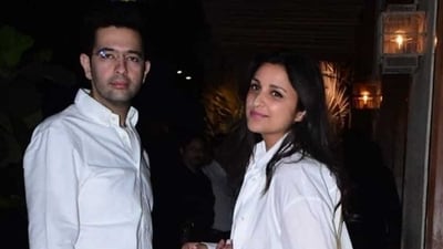 Parineeti Chopra was spotted with Raghav Chadha in Mumbai recently Parineeti Chopra was spotted with Raghav Chadha in Mumbai recently