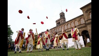 Students at SPPU convocation ceremony last year. (HT FILE PHOTO) Students at SPPU convocation ceremony last year. (HT FILE PHOTO)