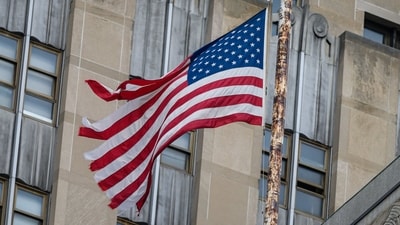 The flag will be flown at half-mast until sunset, on March 31, 2023. (AFP) The flag will be flown at half-mast until sunset, on March 31, 2023. (AFP)