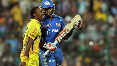 Dwayne Bravo and Kieron Pollard (Getty) Dwayne Bravo and Kieron Pollard (Getty)
