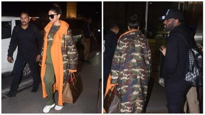 Deepika Padukone and Jason Derulo were spotted at the Mumbai airport early Tuesday. (Varinder Chawla) Deepika Padukone and Jason Derulo were spotted at the Mumbai airport early Tuesday. (Varinder Chawla)