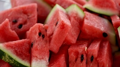 Offer healthy snacks: Fruits and vegetables contain a lot of water, which can help keep your child hydrated. Offer fruits and veggies like watermelon, strawberries, oranges, cucumbers, and celery. (Unsplash) Offer healthy snacks: Fruits and vegetables contain a lot of water, which can help keep your child hydrated. Offer fruits and veggies like watermelon, strawberries, oranges, cucumbers, and celery. (Unsplash)