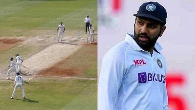 India vs Australia Indore Test match (left); India skipper Rohit Sharma India vs Australia Indore Test match (left); India skipper Rohit Sharma