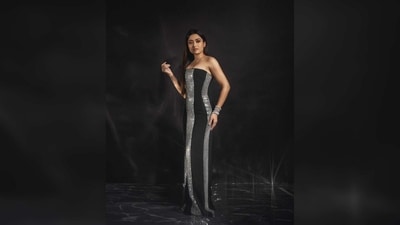 Rashmika Mandanna's dress was specially picked for the occasion from the shelves of international designer David Koma's label. (Instagram/@rashmika_mandanna) Rashmika Mandanna's dress was specially picked for the occasion from the shelves of international designer David Koma's label. (Instagram/@rashmika_mandanna)
