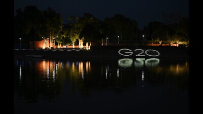lluminated Lake club ahead of the 2nd Agriculture Deputies meetings in Chandigarh. (Photo by Ravi Kumar/ Hindustan Times) lluminated Lake club ahead of the 2nd Agriculture Deputies meetings in Chandigarh. (Photo by Ravi Kumar/ Hindustan Times)