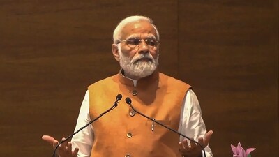 Prime Minister Narendra Modi addresses the inauguration of the newly-constructed BJP Central Office (Ext.), in New Delhi, Tuesday. (PTI) Prime Minister Narendra Modi addresses the inauguration of the newly-constructed BJP Central Office (Ext.), in New Delhi, Tuesday. (PTI)
