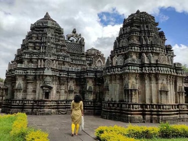 Kedareshwara temple in Balligavi. (Vertigo_Warrior/Twitter) Kedareshwara temple in Balligavi. (Vertigo_Warrior/Twitter)