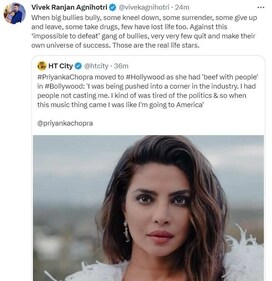Vivek Agnihotri reacted to a HT tweet. Vivek Agnihotri reacted to a HT tweet.