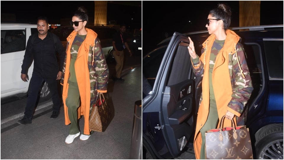 Deepika Padukone at the airport. (HT PHOTO/Varinder Chawla) Deepika Padukone at the airport. (HT PHOTO/Varinder Chawla)