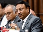 CEC Rajiv Kumar at a press conference while announcing Karnataka election dates. CEC Rajiv Kumar at a press conference while announcing Karnataka election dates.