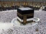 Hajj Pilgrimage: Muslim pilgrims pray around the Kaaba at the Grand Mosque, in Saudi Arabia's holy city of Mecca. Hajj Pilgrimage: Muslim pilgrims pray around the Kaaba at the Grand Mosque, in Saudi Arabia's holy city of Mecca.