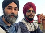 Amritpal Singh (right) is believed to have returned to Punjab to surrender to police. 