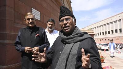 Congress chief Mallikarjun Kharge. (Hindustan Times) Congress chief Mallikarjun Kharge. (Hindustan Times)