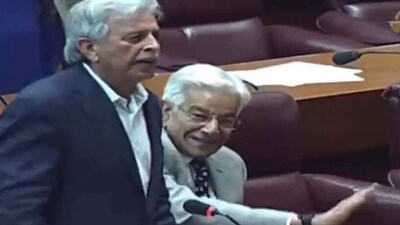 Imran Khan: Pakistan's education minister Rana Tanveer Hussain is seen in the national assembly. Imran Khan: Pakistan's education minister Rana Tanveer Hussain is seen in the national assembly.