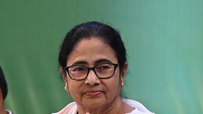 Mamata Banerjee said that she was staging the demonstration as the Trinamool Congress (TMC) supremo and not as the chief minister. (Hindustan Times) Mamata Banerjee said that she was staging the demonstration as the Trinamool Congress (TMC) supremo and not as the chief minister. (Hindustan Times)