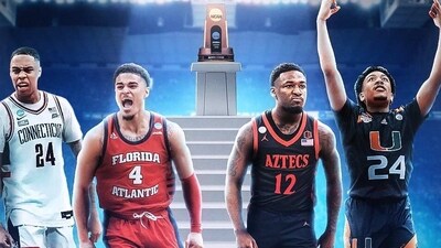 UConn, Florida Atlantic, San Diego State and Miami(FL) are the four teams that have qualified for the semi-final. (Twitter/@MarchMadnessMBB) UConn, Florida Atlantic, San Diego State and Miami(FL) are the four teams that have qualified for the semi-final. (Twitter/@MarchMadnessMBB)