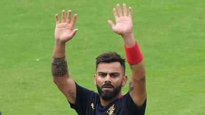 Bengaluru: Royal Challengers Bangalore player Virat Kohli at a practice session during RCB Unbox event, at Chinnaswamy Stadium in Bengaluru, Sunday, March 26, 2023. (PTI Photo/Shailendra Bhojak)(PTI03_26_2023_000278A) (PTI) Bengaluru: Royal Challengers Bangalore player Virat Kohli at a practice session during RCB Unbox event, at Chinnaswamy Stadium in Bengaluru, Sunday, March 26, 2023. (PTI Photo/Shailendra Bhojak)(PTI03_26_2023_000278A) (PTI)