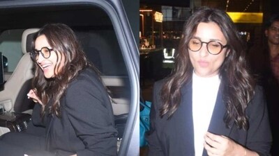 Parineeti Chopra, who is rumoured to be dating Raghav Chadha, returned to Mumbai. Parineeti Chopra, who is rumoured to be dating Raghav Chadha, returned to Mumbai.