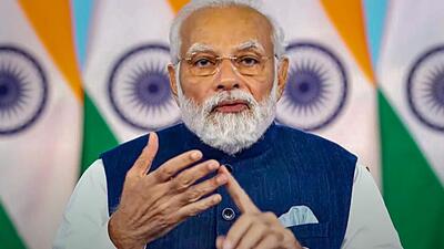Prime Minister Narendra Modi addresses the Summit for Democracy, via video conferencing on Wednesday (PTI) Prime Minister Narendra Modi addresses the Summit for Democracy, via video conferencing on Wednesday (PTI)