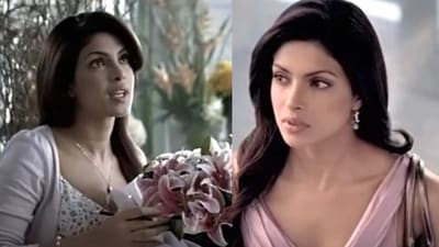 Priyanka Chopra in stills from a skin fairness advertisement. Priyanka Chopra in stills from a skin fairness advertisement.