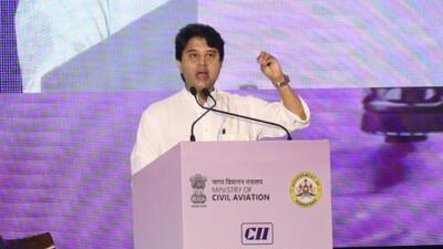 Scindia also appealed to aircraft manufacturers for faster deliveries of planes. (Jyotiraditya M Scindia | Twitter) Scindia also appealed to aircraft manufacturers for faster deliveries of planes. (Jyotiraditya M Scindia | Twitter)