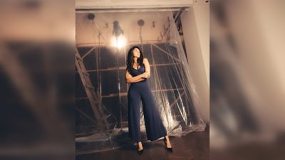 The jumpsuit features an open back with overlapping strands and it is worth  <span class='webrupee'>₹</span>33,999.&nbsp; (Instagram/@mrunalthakur)