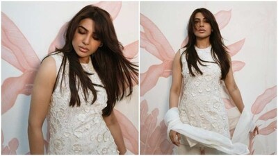 Samantha Ruth Prabhu's white attire is right out of a dream (Instagram/@samantharuthprabhuoffl) Samantha Ruth Prabhu's white attire is right out of a dream (Instagram/@samantharuthprabhuoffl)