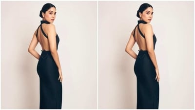 Sharvari looked every bit gorgeous in the black bodycon gown with a halter neckline and midriff-baring details. The gown featured black embellishment details at the waistline and hugged Sharvari’s shape while showing off her curves. (Instagram/@sharvari) Sharvari looked every bit gorgeous in the black bodycon gown with a halter neckline and midriff-baring details. The gown featured black embellishment details at the waistline and hugged Sharvari’s shape while showing off her curves. (Instagram/@sharvari)