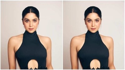 In classic black stilettos, Sharvari minimally accessorised her look for the awards ceremony. (Instagram/@sharvari) In classic black stilettos, Sharvari minimally accessorised her look for the awards ceremony. (Instagram/@sharvari)