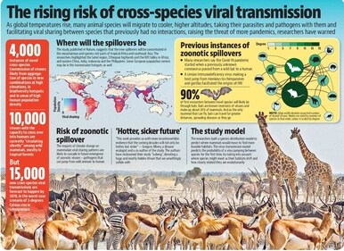 The rising risk of cross-species viral transmission. (Credit: Hindustan Times/E-paper May 4,2022) The rising risk of cross-species viral transmission. (Credit: Hindustan Times/E-paper May 4,2022)