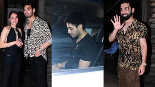 Amitabh Bachchan and Jaya Bachchan's grandson Agastya Nanda was also seen. Amitabh Bachchan and Jaya Bachchan's grandson Agastya Nanda was also seen.
