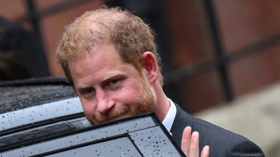 Prince Harry Trial: Prince Harry, Duke of Sussex gets in the car as he leaves the Royal Courts of Justice, Britain's High Court, in central London. (AFP)