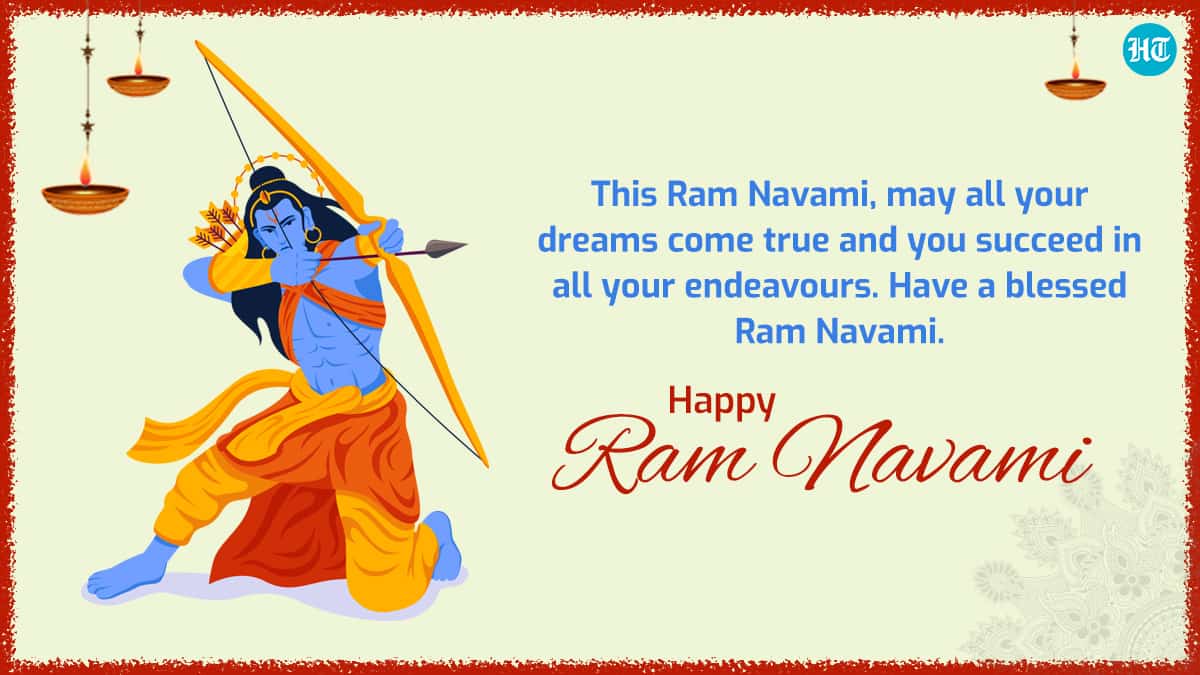Lord Ram's birthday coincides with the ninth day of Chaitra Navratri. (HT PHOTO)
