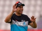 New Zealand's Ross Taylor during practice.