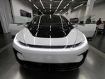 Faraday Future's luxury electric car FF91 is seen at the company's headquarters in Gardena, California, U.S. in November.