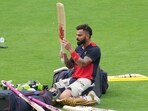 Bengaluru: Royal Challengers Bangalore player Virat Kohli at a practice session during RCB Unbox event, at Chinnaswamy Stadium in Bengaluru, Sunday, March 26, 2023. (PTI Photo/Shailendra Bhojak)(PTI03_26_2023_000267A) Bengaluru: Royal Challengers Bangalore player Virat Kohli at a practice session during RCB Unbox event, at Chinnaswamy Stadium in Bengaluru, Sunday, March 26, 2023. (PTI Photo/Shailendra Bhojak)(PTI03_26_2023_000267A)
