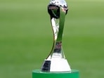 A view of the trophy displayed on the pitch prior to the final match between Ukraine and South Korea at the U20 World Cup A view of the trophy displayed on the pitch prior to the final match between Ukraine and South Korea at the U20 World Cup