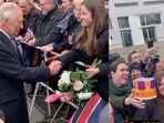 King Charles meeting royal fans in Germany. 