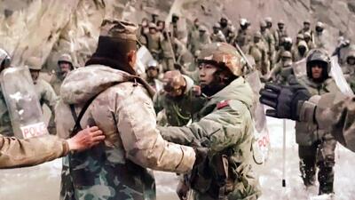 A file photo of Indian and Chinese soldiers clashing in eastern Ladakh in June 2020. (ANI) A file photo of Indian and Chinese soldiers clashing in eastern Ladakh in June 2020. (ANI)