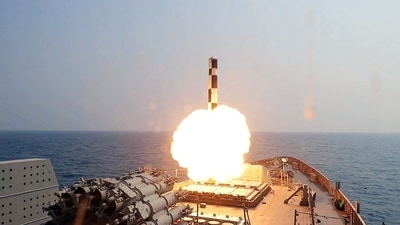The sixth contract of the day was signed with BrahMos Aerospace for next-generation maritime mobile coastal batteries. (ANI) The sixth contract of the day was signed with BrahMos Aerospace for next-generation maritime mobile coastal batteries. (ANI)